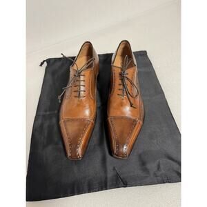 Stefano Branchini Shoes Mens Size 8.5 Italian Leather Oxford Dress Made in Italy